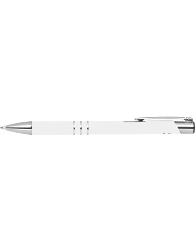 Długopis z aluminium z recyklingu półżelowy soft touch DUNMORE