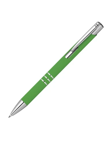 Długopis z aluminium z recyklingu półżelowy soft touch DUNMORE