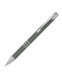 Długopis z aluminium z recyklingu półżelowy soft touch DUNMORE