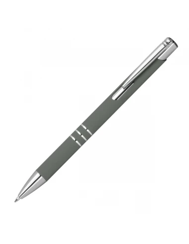 Długopis z aluminium z recyklingu półżelowy soft touch DUNMORE