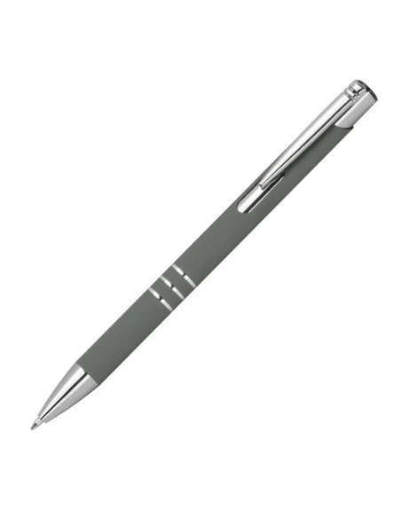 Długopis z aluminium z recyklingu półżelowy soft touch DUNMORE