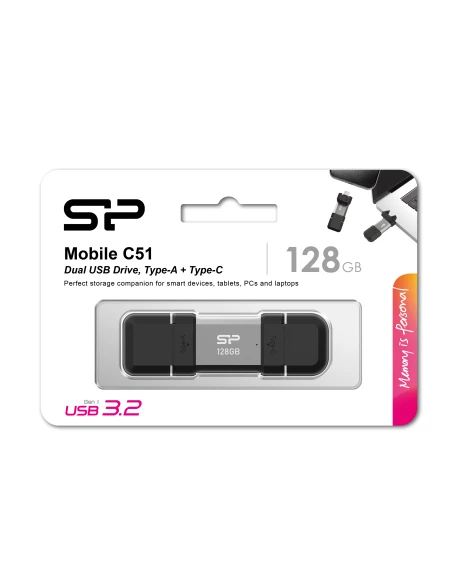Pendrive Mobile C51, 128GB 3.2 Silicon Power – czarny
