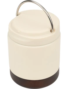 Lunch box termiczny stalowy z recyklingu PORTO CERVO MoLu 400 ml – biały