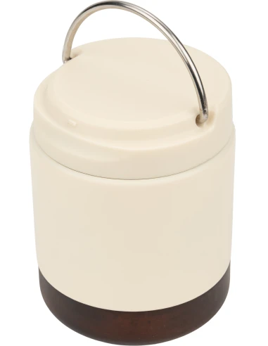 Lunch box termiczny stalowy z recyklingu PORTO CERVO MoLu 400 ml – biały