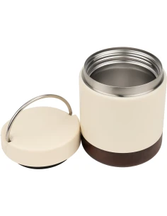Lunch box termiczny stalowy z recyklingu PORTO CERVO MoLu 400 ml – biały 2