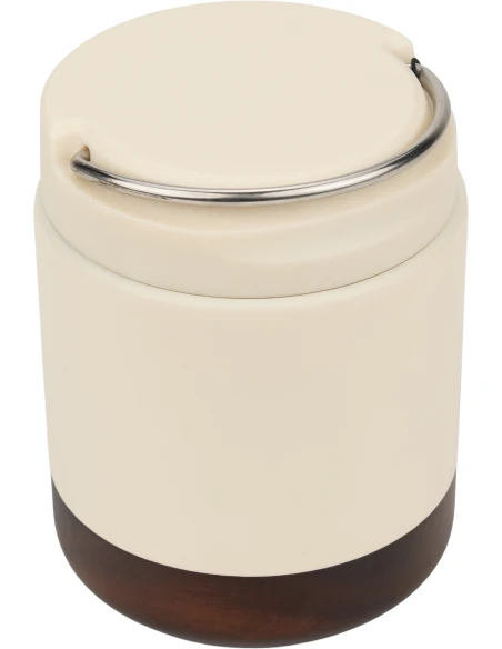 Lunch box termiczny stalowy z recyklingu PORTO CERVO MoLu 400 ml – biały
