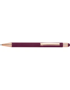 Długopis metalowy touch pen soft touch MIRAMAR – bordowy 2