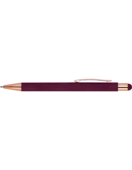 Długopis metalowy touch pen soft touch MIRAMAR – bordowy