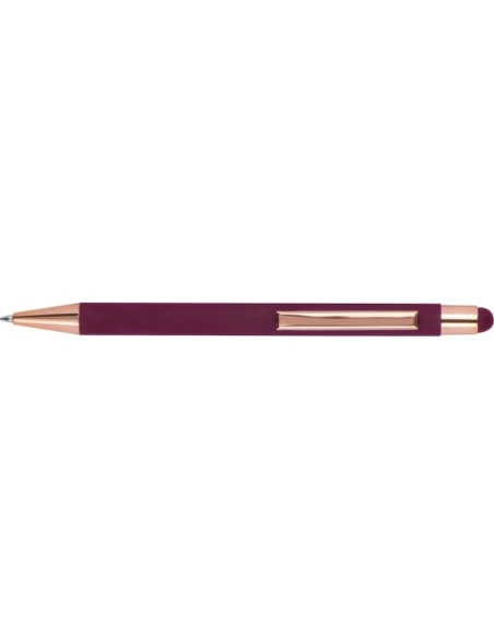 Długopis metalowy touch pen soft touch MIRAMAR – bordowy