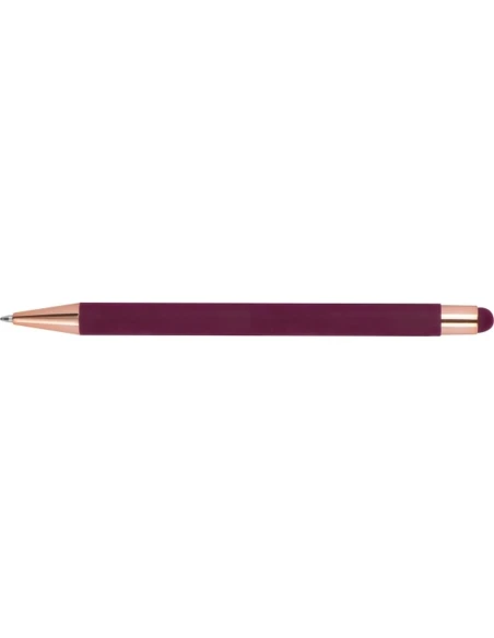 Długopis metalowy touch pen soft touch MIRAMAR – bordowy