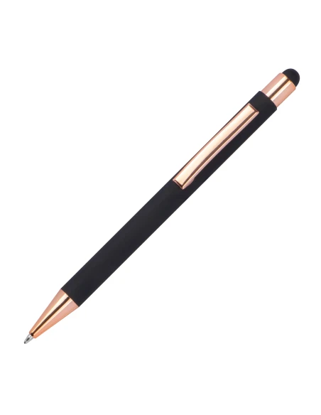 Długopis metalowy touch pen soft touch MIRAMAR – czarny