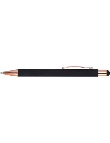 Długopis metalowy touch pen soft touch MIRAMAR – czarny