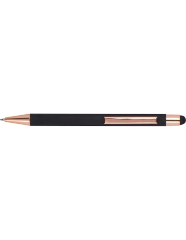 Długopis metalowy touch pen soft touch MIRAMAR – czarny