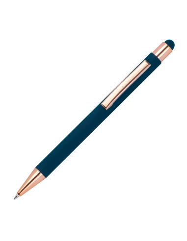 Długopis metalowy touch pen soft touch MIRAMAR – granatowy