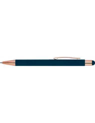 Długopis metalowy touch pen soft touch MIRAMAR – granatowy