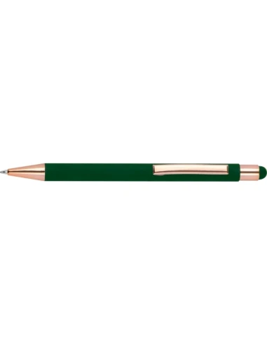 Długopis metalowy touch pen soft touch MIRAMAR – ciemnozielony