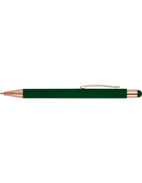 Długopis metalowy touch pen soft touch MIRAMAR – ciemnozielony
