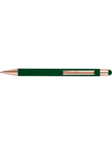 Długopis metalowy touch pen soft touch MIRAMAR – ciemnozielony