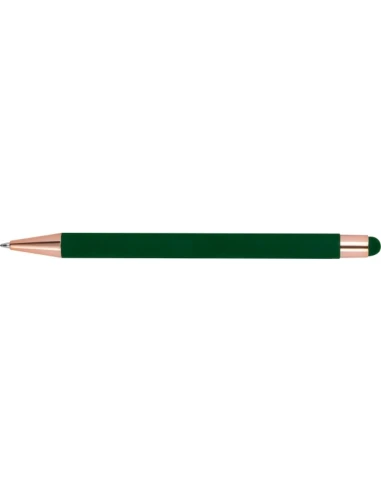 Długopis metalowy touch pen soft touch MIRAMAR – ciemnozielony