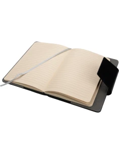 Notes A5 w linie z PU z recyklingu ASUNCION – ciemnoszary 2