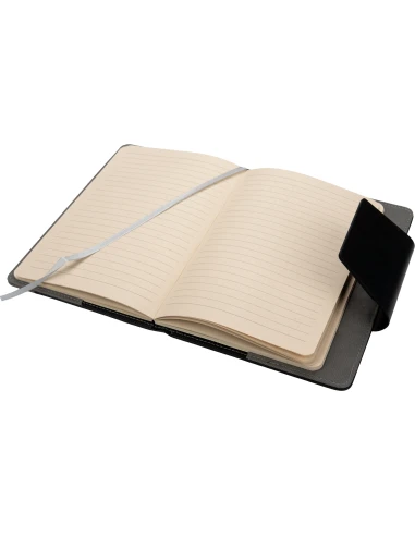 Notes A5 w linie z PU z recyklingu ASUNCION – ciemnoszary