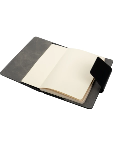 Notes A5 w linie z PU z recyklingu ASUNCION – ciemnoszary