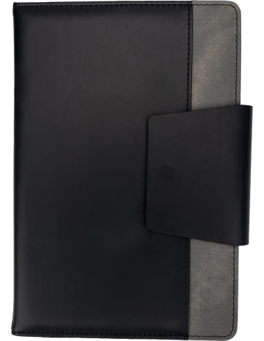 Notes A5 w linie z PU z recyklingu ASUNCION – ciemnoszary