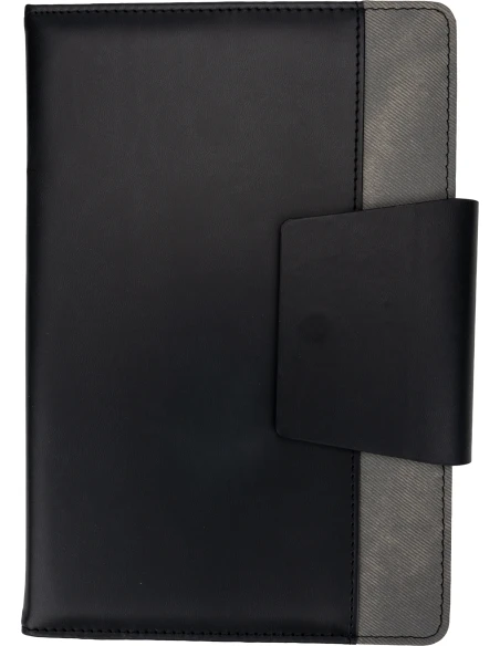 Notes A5 w linie z PU z recyklingu ASUNCION – ciemnoszary