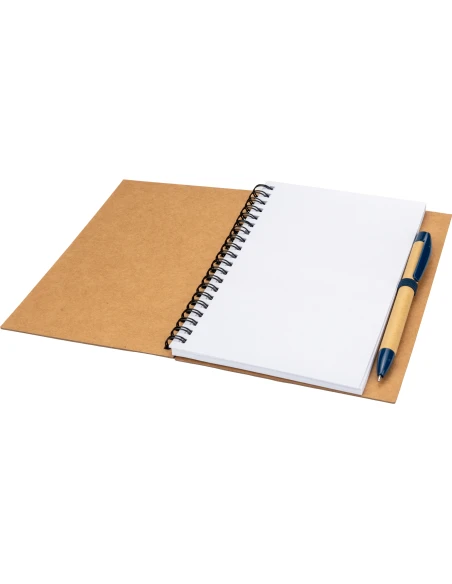 Notes A5 z czystymi stronami z papieru z recyklingu RAVENNA – granatowy
