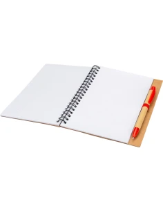Notes A5 z czystymi stronami z papieru z recyklingu RAVENNA – czerwony 2