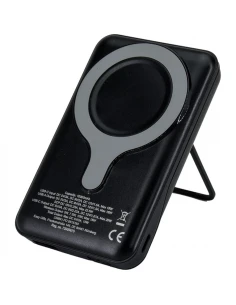 Power bank 10000 mAh z ładowarką indukcyjną VENTURA – czarny