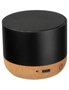Głośnik bluetooth z aluminium z recyklingu BREST – czarny