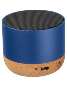 Głośnik bluetooth z aluminium z recyklingu BREST – niebieski