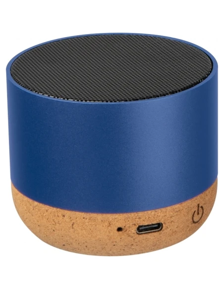 Głośnik bluetooth z aluminium z recyklingu BREST – niebieski