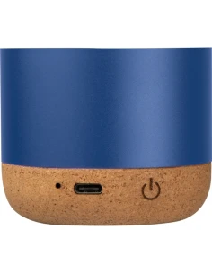 Głośnik bluetooth z aluminium z recyklingu BREST – niebieski 2