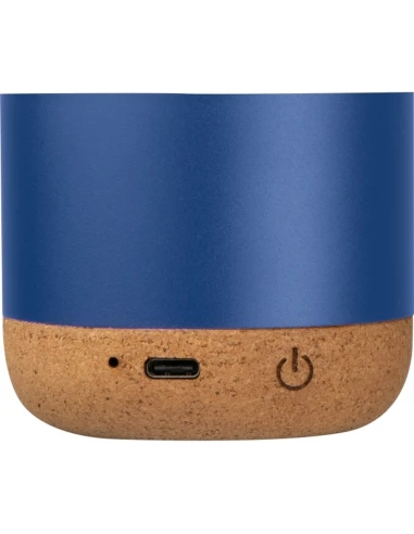 Głośnik bluetooth z aluminium z recyklingu BREST – niebieski