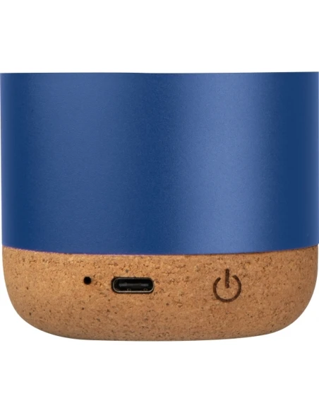 Głośnik bluetooth z aluminium z recyklingu BREST – niebieski