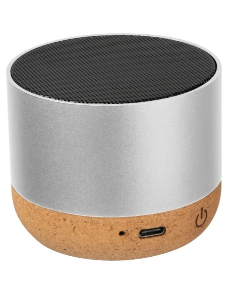 Głośnik bluetooth z aluminium z recyklingu BREST – szary