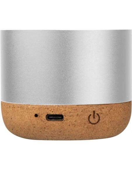 Głośnik bluetooth z aluminium z recyklingu BREST – szary