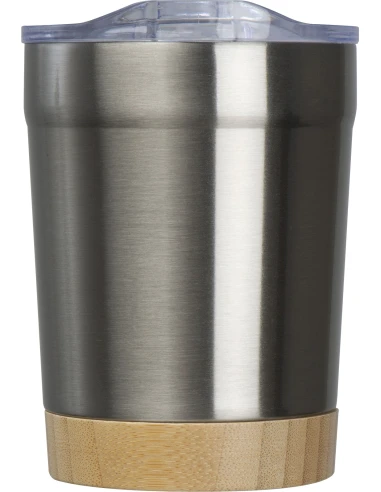 Kubek ze stali z recyklingu TURIN 300 ml – szary