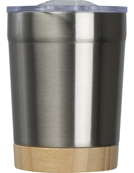 Kubek ze stali z recyklingu TURIN 300 ml – szary