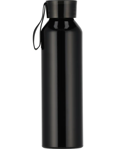 Butelka z aluminium z recyklingu CORK 600 ml – czarny