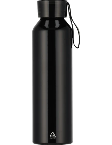 Butelka z aluminium z recyklingu CORK 600 ml – czarny