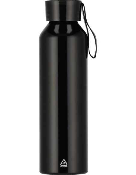 Butelka z aluminium z recyklingu CORK 600 ml – czarny