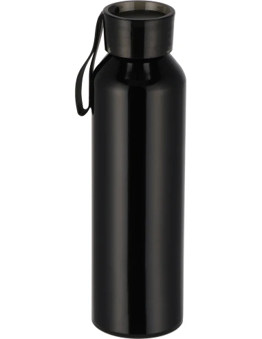 Butelka z aluminium z recyklingu CORK 600 ml – czarny