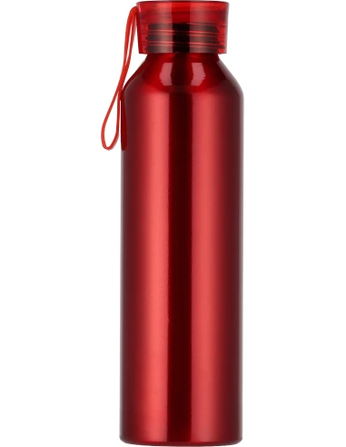 Butelka z aluminium z recyklingu CORK 600 ml – czerwony