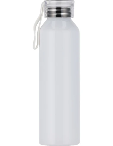 Butelka z aluminium z recyklingu CORK 600 ml – biały