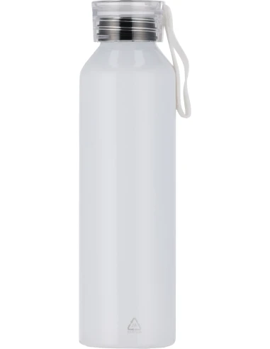 Butelka z aluminium z recyklingu CORK 600 ml – biały