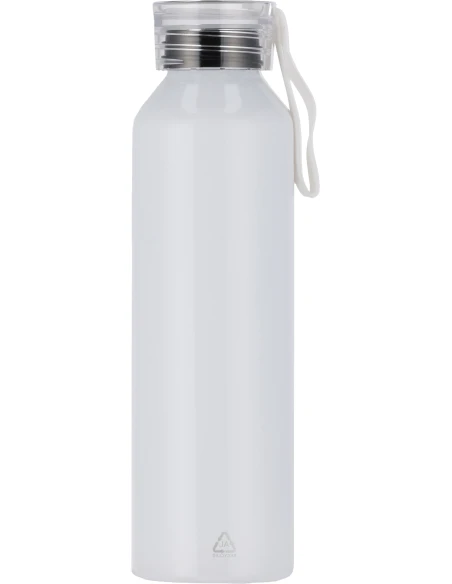 Butelka z aluminium z recyklingu CORK 600 ml – biały