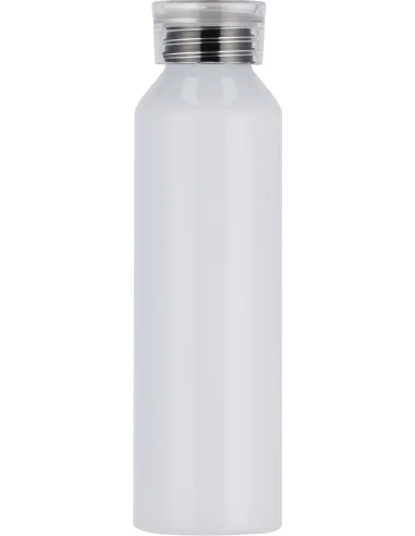 Butelka z aluminium z recyklingu CORK 600 ml – biały